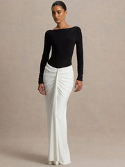 Long Sleeve Backless Maxi Dress