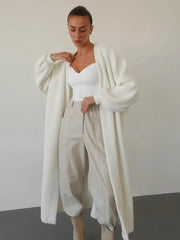 Women’s Loose Fit Patchwork Cardigan Coat