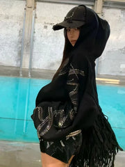 Vintage Hooded Letter Jacket