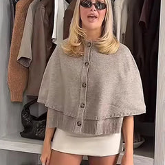 Women’s Cropped Knitted Cardigan