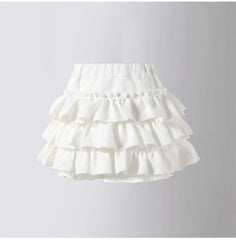 Girls Pleated Cake Skirt