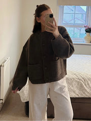 O-Neck Knit Cardigan