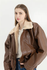 Fur Leather Winter Jacket