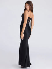 Black Spaghetti Strap Maxi Dress