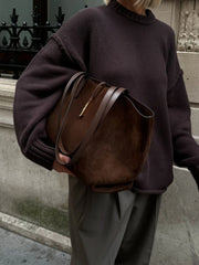 Loose O-Neck Knit Sweater