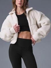 Lamb Wool Zipper Jacket