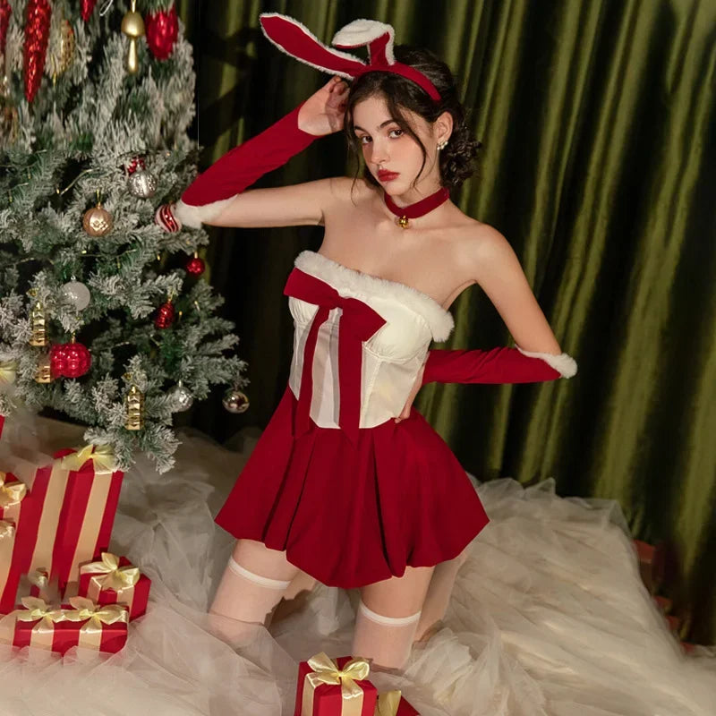 Bunny Girl Santa Claus Cosplay Dress