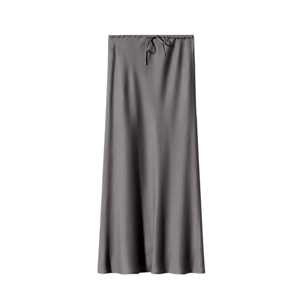 High Waist Satin Maxi Skirt