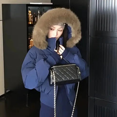 Fur Collar Hooded Jacket