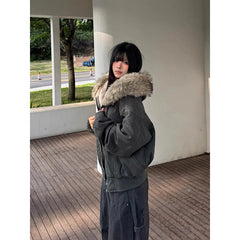 Lambs Wool Hoodie Jacket