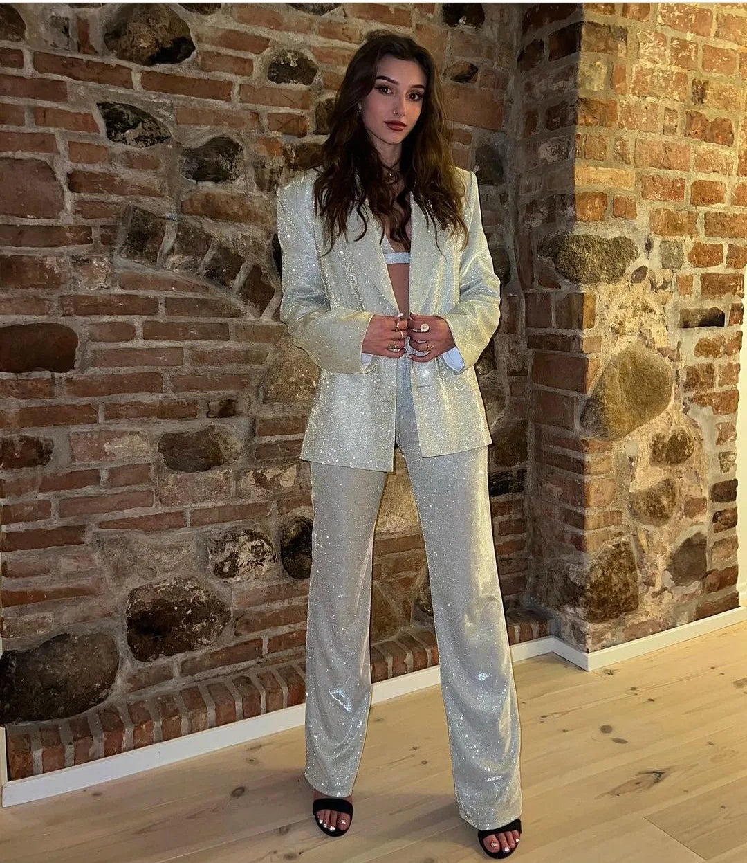 Oversized Sparkly Blazer