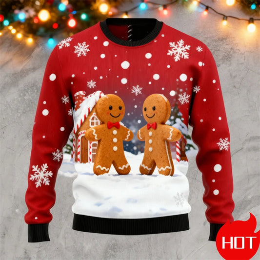 Gingerbread 3D Print Ugly Sweater