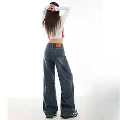 Washed Slimming Denim Jeans