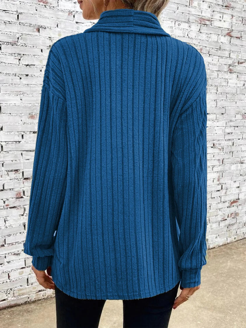 Loose Long Sleeve Knit Cardigan