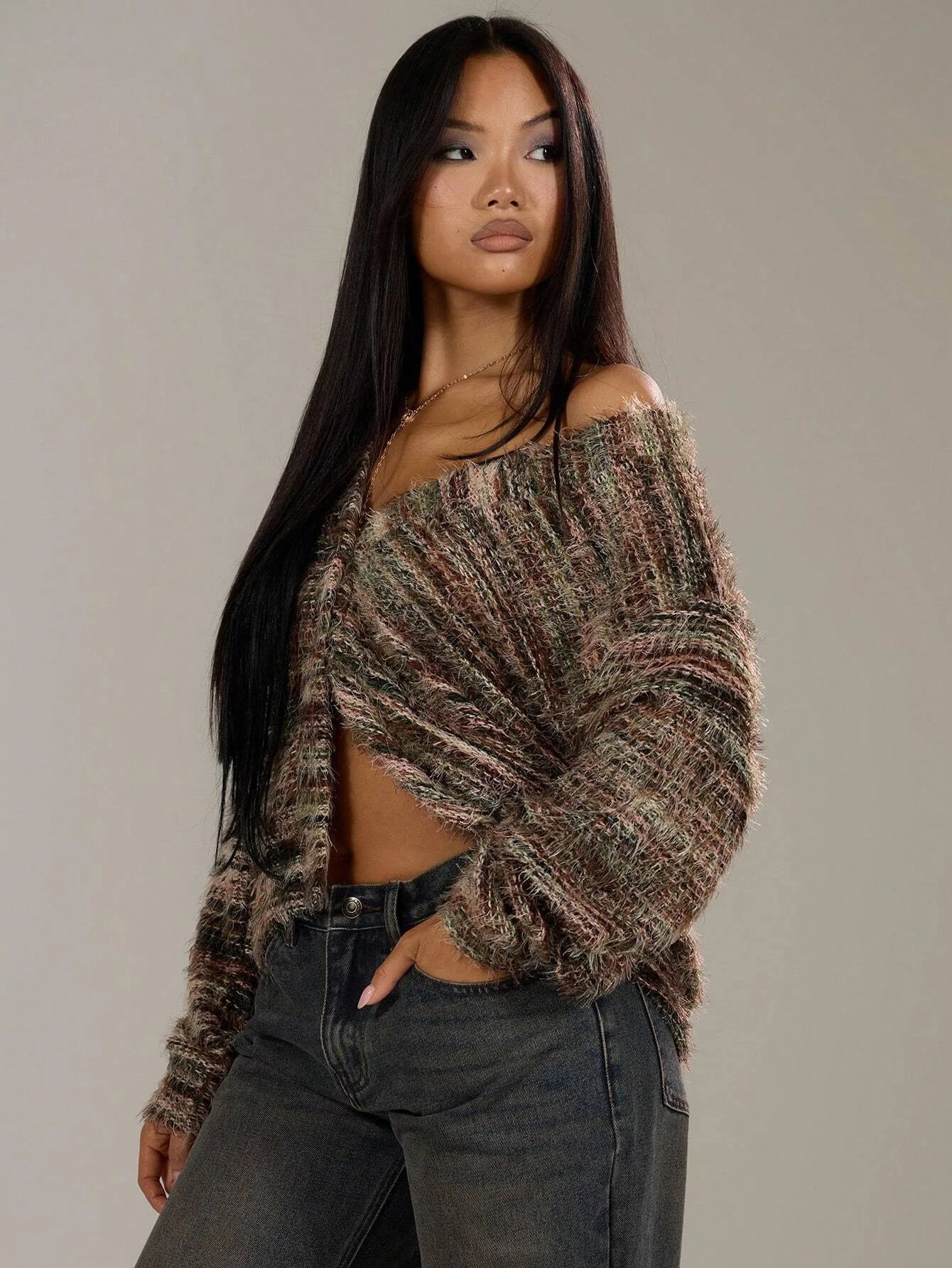 Long Sleeve Button Knit Sweater