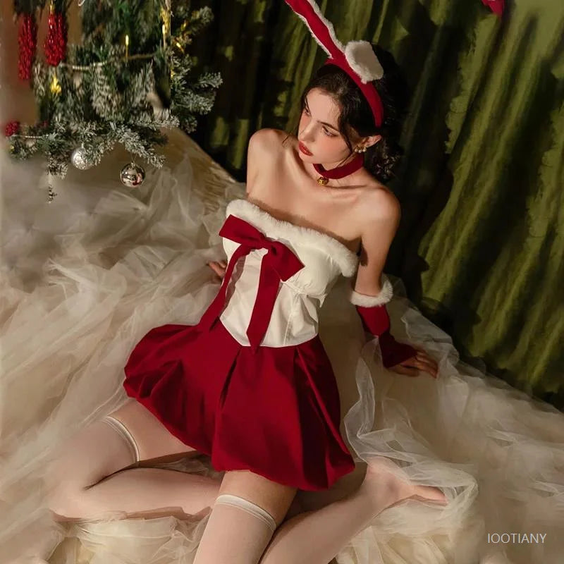 Bunny Girl Santa Claus Cosplay Dress