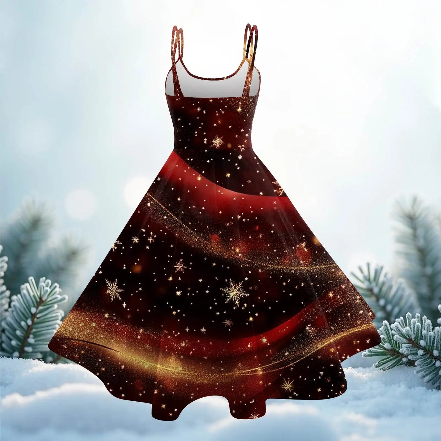 Sequin Swing Slip Dress