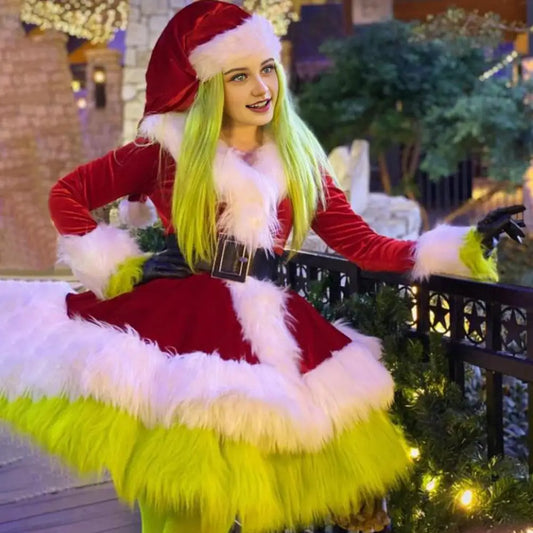 Furry Santa Party Dress