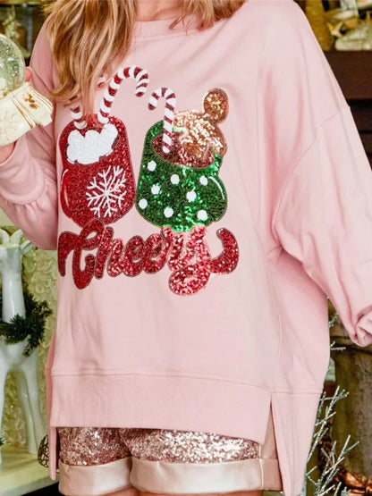 Women’s Ugly Christmas Sequin Sweatshirt