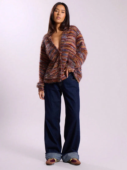 Long Sleeve Button Knit Sweater