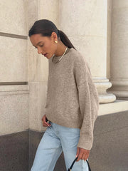 O-Neck Oversized Knit Sweater