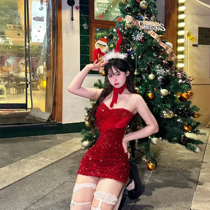 Glitter Bodycon Christmas Outfit