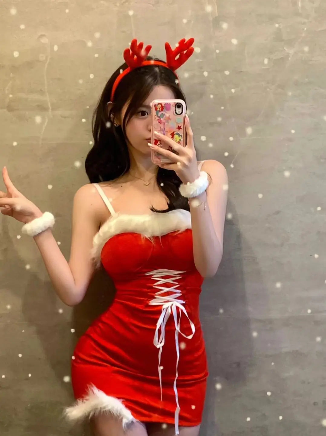 Plus Size Red Santa Christmas Dress