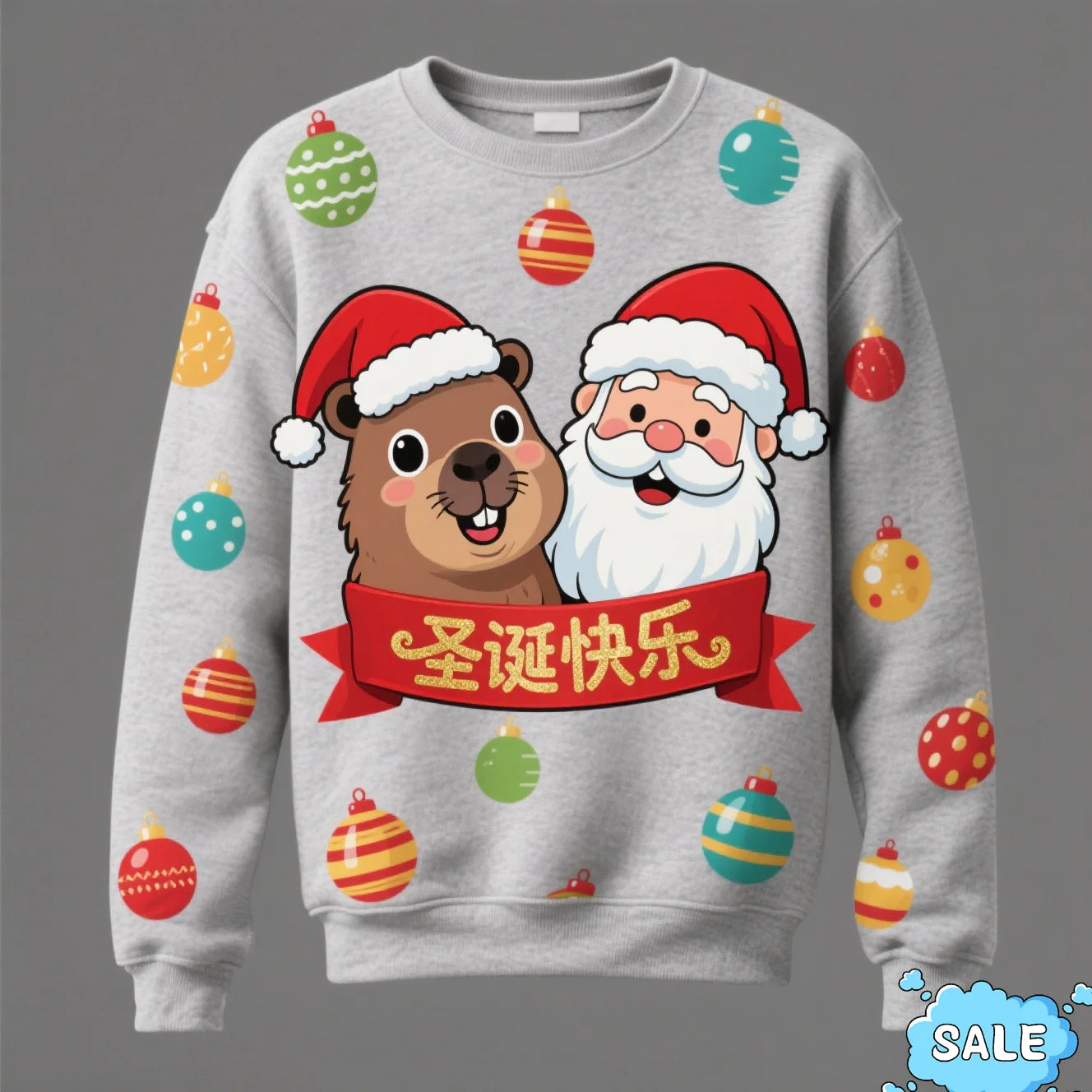 Capybara Christmas Sweater