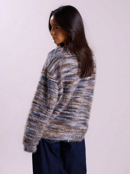 Long Sleeve Button Knit Sweater