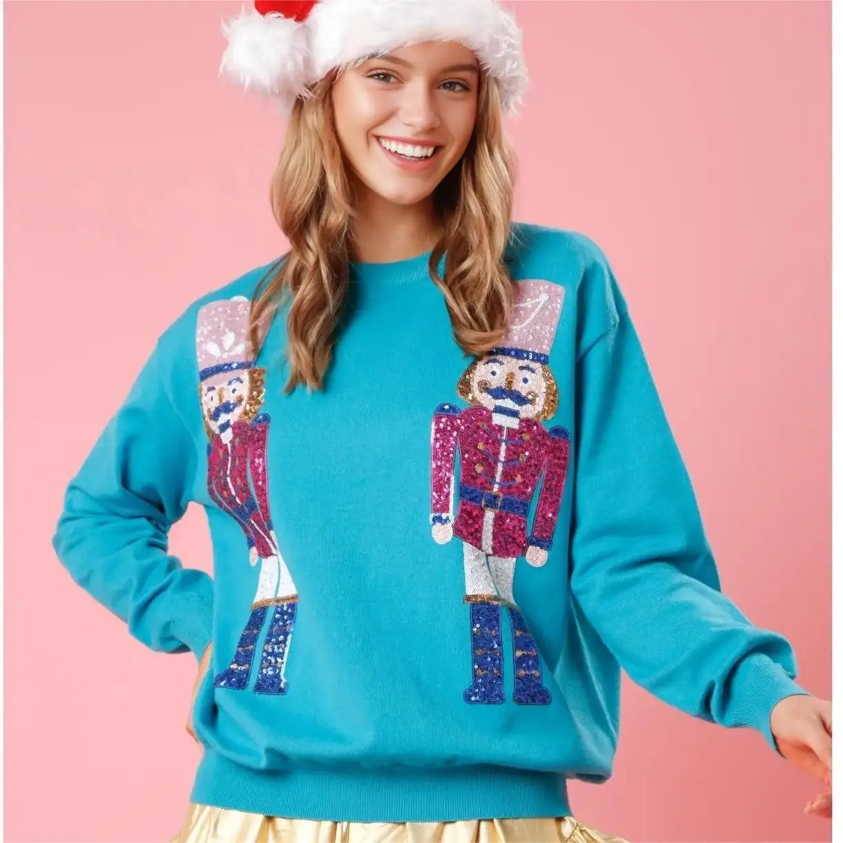Women’s Ugly Christmas Sequin Sweatshirt