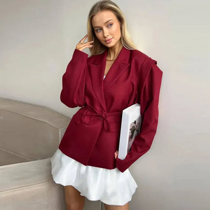 Elegant Lapel Blazer Jacket