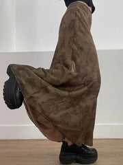 Floral Pleated Midi Skirt