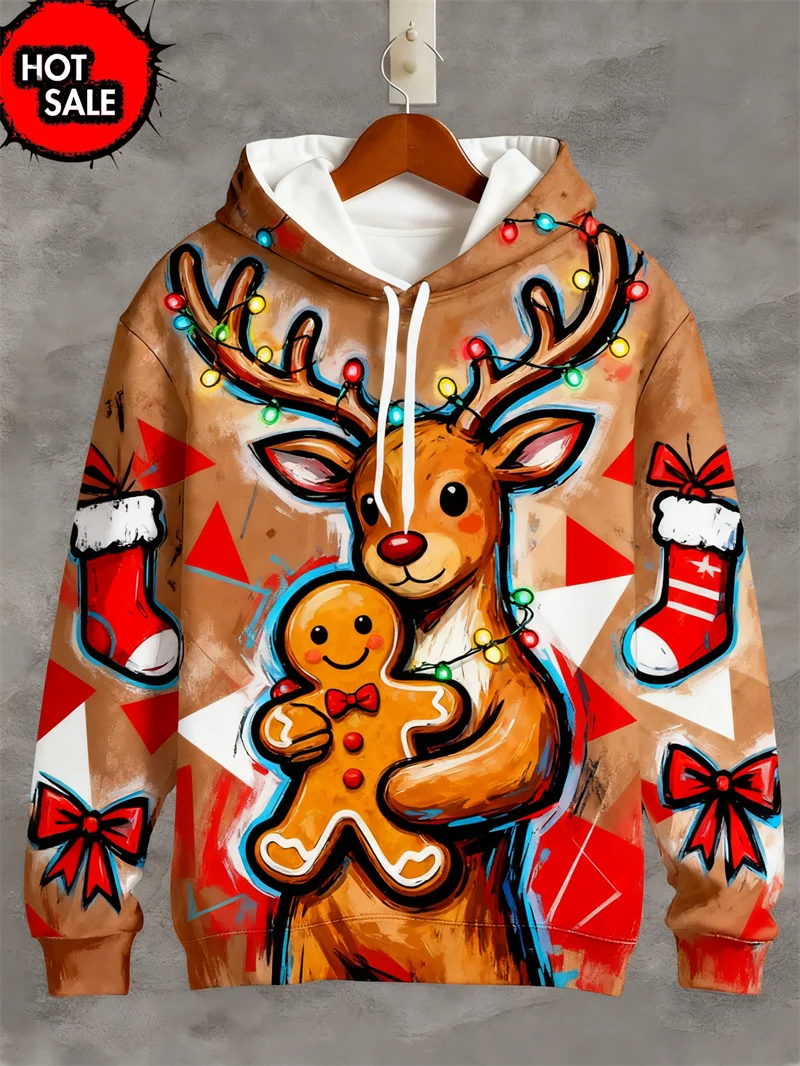 3D Print Christmas Animal Hoodie