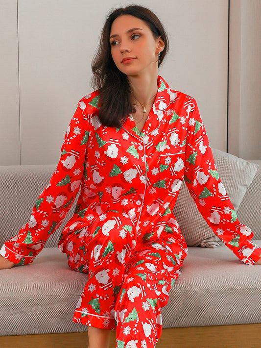 Christmas Print Pajama Set