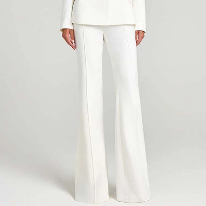 Solid Blazer Three Piece Set