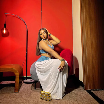 Denim Cami Wide Leg Set