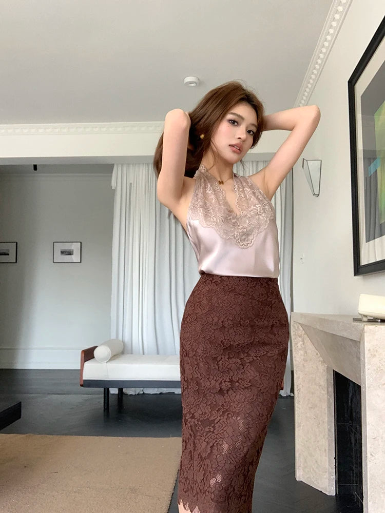 Vintage French Style Pencil Skirt