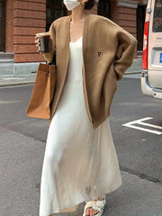 Women’s Solid Woolen Cape Coat