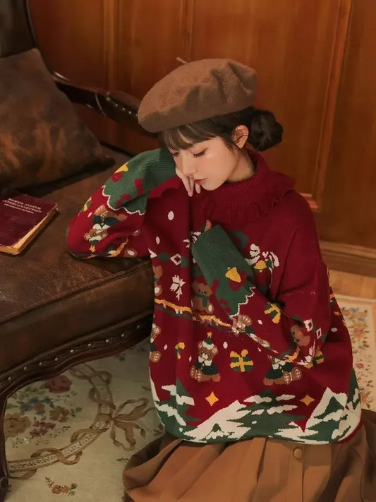 Korobov Bear Christmas Sweater