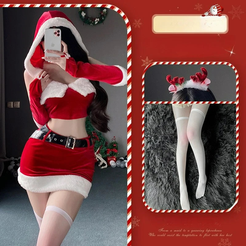 Plus Size Christmas Skirt Set