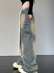Wide Leg Baggy Denim Jeans