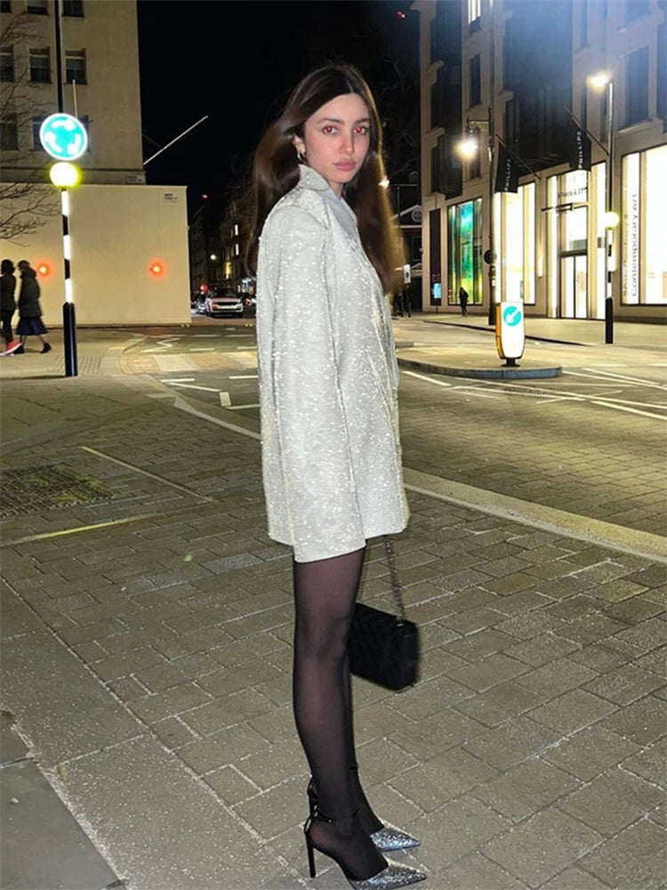 Oversized Sparkly Blazer