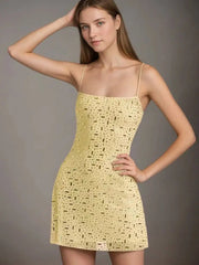 Sparkling Strapless Bodycon Dress