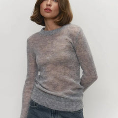 Round Neck Knit Pullover