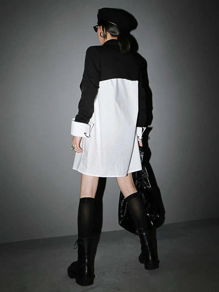 Black Cross Split Blazer