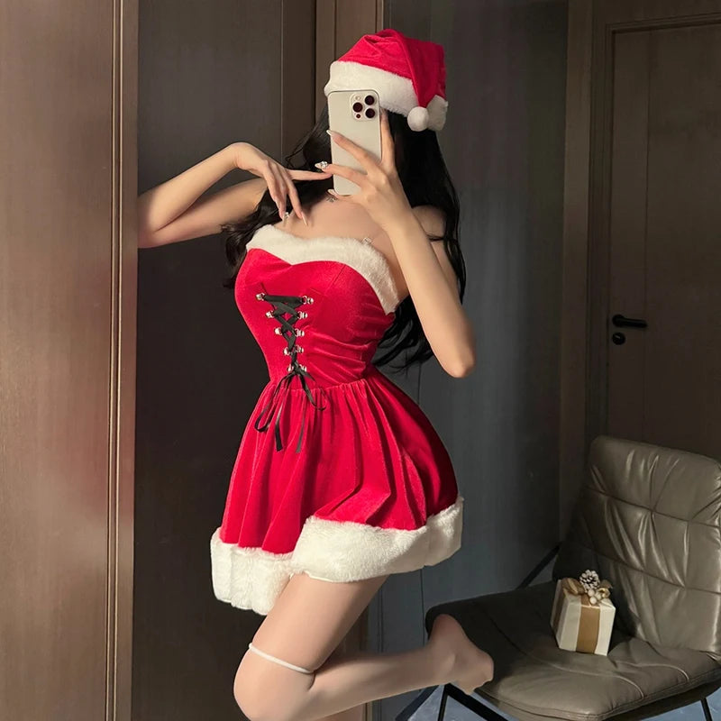 Sexy Santa Shawl Dress