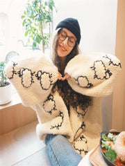 Thicken O-Neck Knit Cardigan