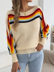 Casual Round Neck Knit Top
