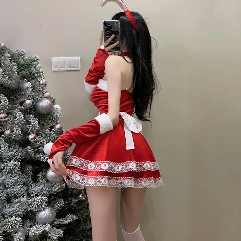 Rabbit Girl Christmas Cosplay Costume