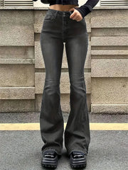 High Waist Flare Skinny Jeans